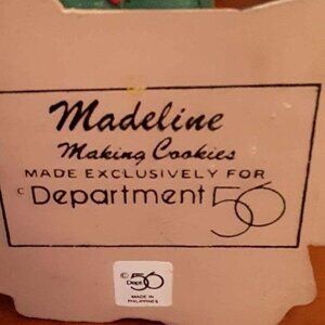 Department 56 All Through the House "Madeline Making Cookies"